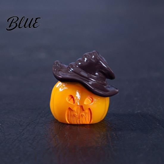 Durable Halloween Figurine 3Pcs Mini Resin Figurines Miniature Pumpkin Ghost Grim Reaper Castle