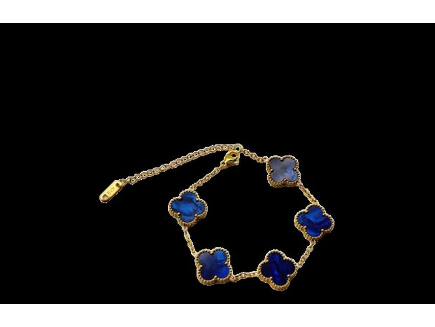 Браслет из 18-каратного золота «Четырехлистный клевер» двусторонний - Универсальный и элегантный дизайн 18K Gold