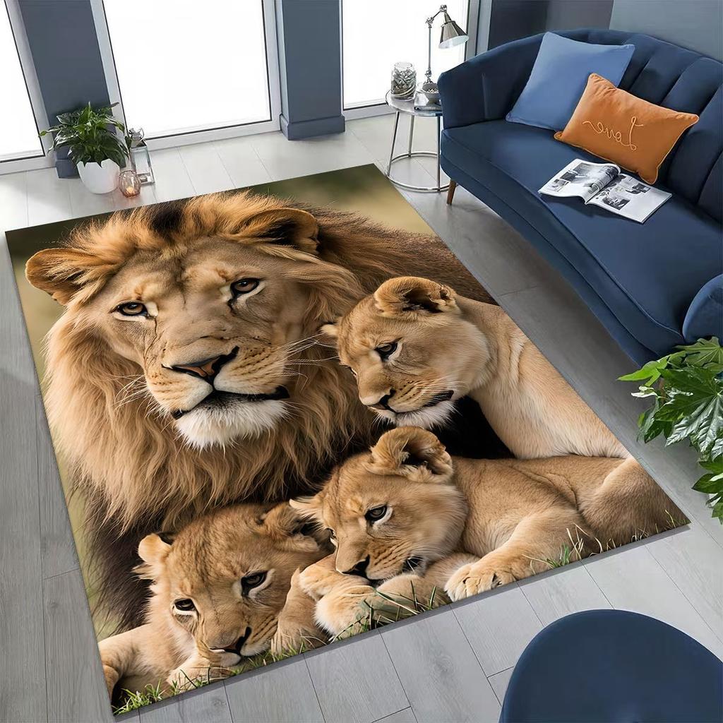 27 Style Wild Animal Lion Beast Cartoon Rug for Bedroom Living Room Sofa Home Doormat Decor, Large Kid Play Non-slip Floor Mat