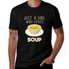 Just A Girl Who Loves Soup TShirt Work Outdoor Short Sleeve Tee