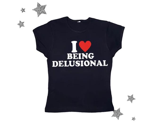 European and American Style T-shirt Summer New Letter Street Trend Short Slim Women's Clothing Wholesale