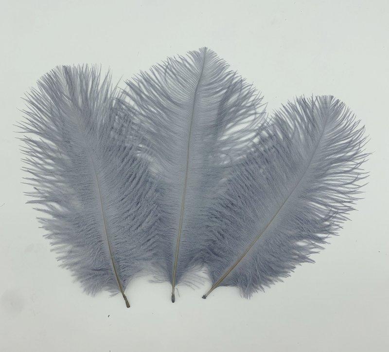 

50pcs/lot Black Ostrich Feathers 6-14 Inch 15-40cm For Wedding Decor Craft Handicraft Accessories Table Centerpieces Carnival 15-20CM 50pcs серый