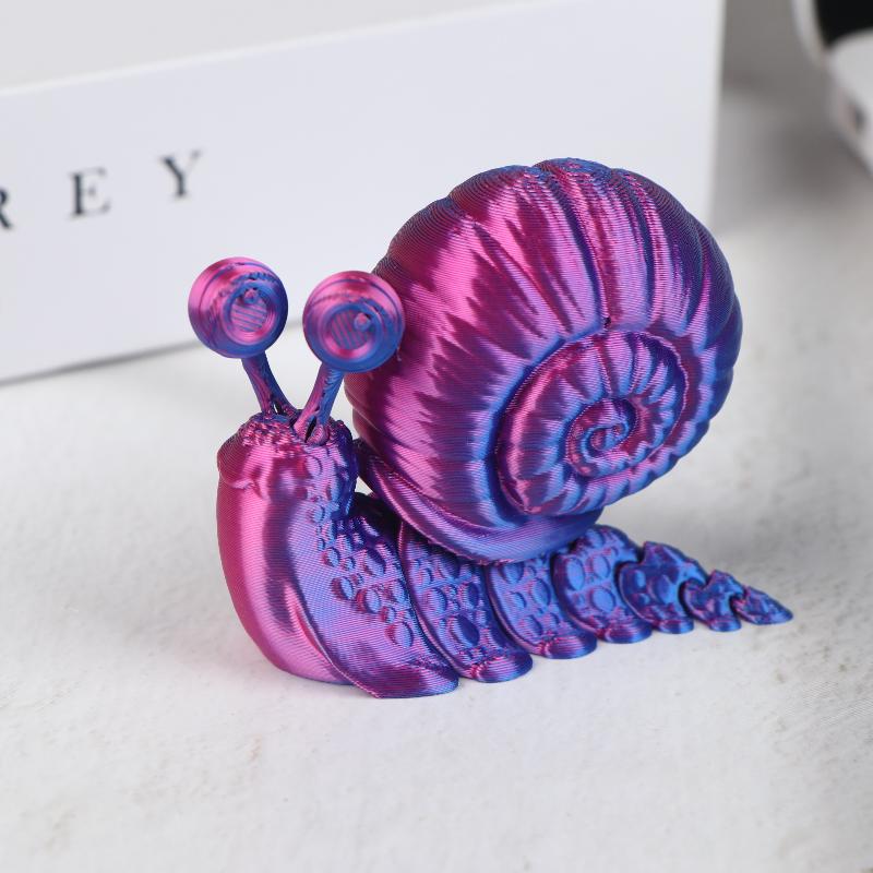 Jouet Modèle d'Escargot Simulé Imprimé en 3D Ornement Sculpture Animale Amusante Décoration de Bureau Pour Enfants Cadeaux Cadeau Unique