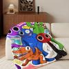 Game R-Rainbow F-Friends Throw Flannel Throw Blanket, Lightweight Cozy, Durable Washable cute Cool