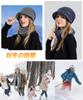HUHUKEEP Neck Classic Brim Knit Hat with Extra Thick Pile Protection from the Cold and Soft Slimming No Knit Solid Black Women's Warmer, Cloud-Like