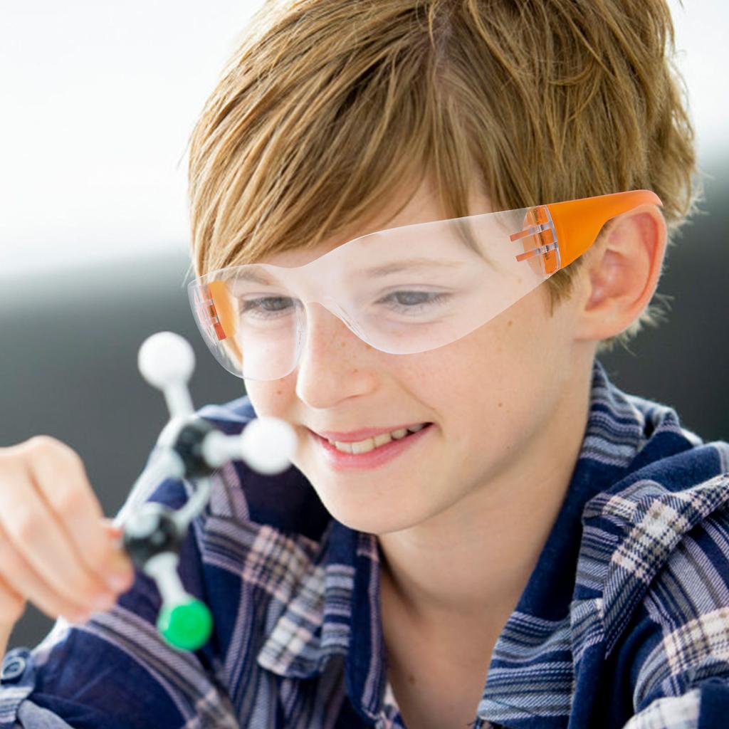 12 Pcs Children Safety Glasses Protective Safety Goggles Glasses Universal Computer Laboratory Eye Protection Spectacles Eyewear