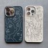 Abstract Geometric Art Line Face Silicone Phone Case for IPhone 16 13 12 11 Pro Max 15 14 Pro Max Plus 7 8 X XS XR Back Coque