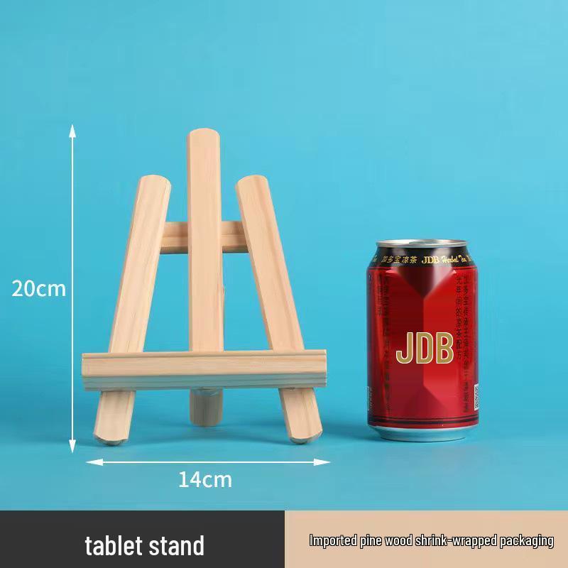 Children's Mini Folding Wooden Easel Tripod for Tabletop Art Display