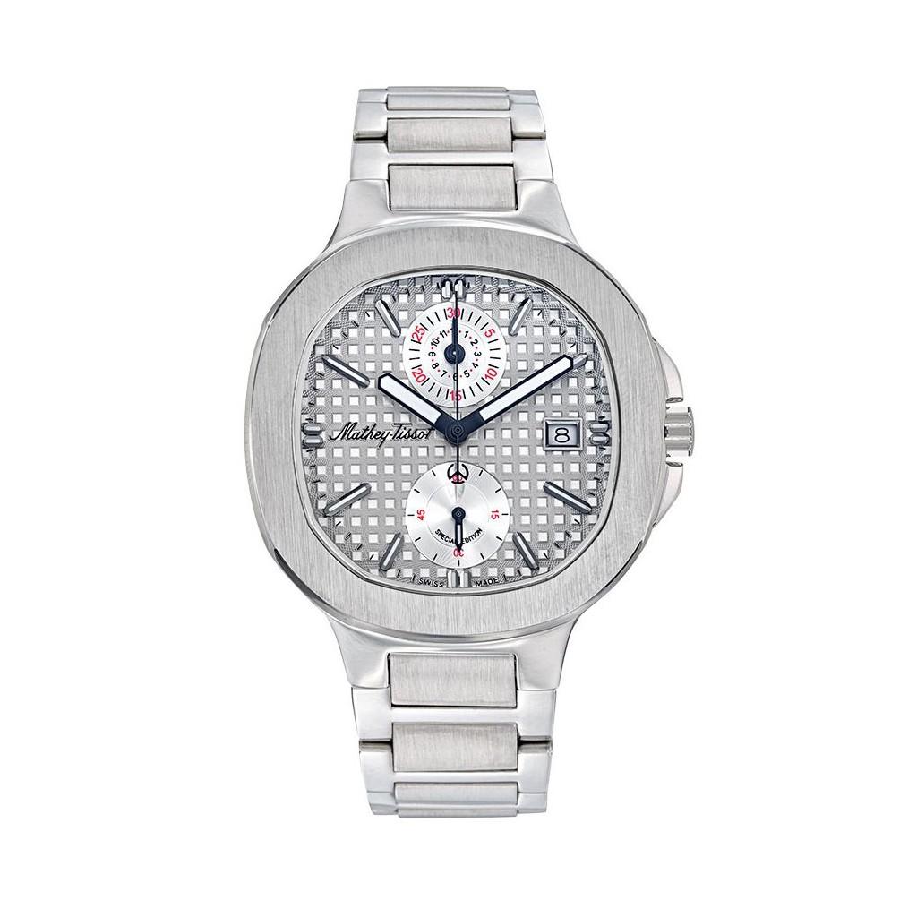 

Mathey-Tissot Evasion Special Edition Кварцевые мужские часы с хронографом с серебряным циферблатом H152CHAS 100M серебряный