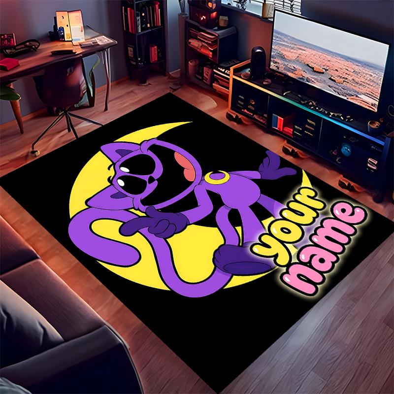 Custom personalization Smiling Critters Print Area Rug - Soft, Washable Non-Slip Indoor Mat,Living Room,Home&Office Decorative Rug