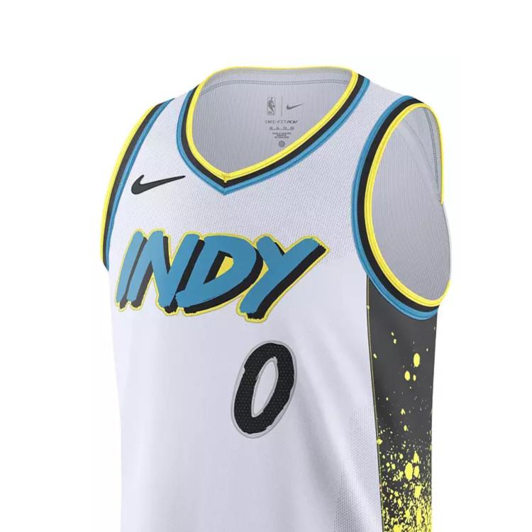 Nike Tyrese Haliburton Indiana Pacers 2024/25 City Edition Men's Nike Dri FIT Nba Swingman Jersey FQ4467-100