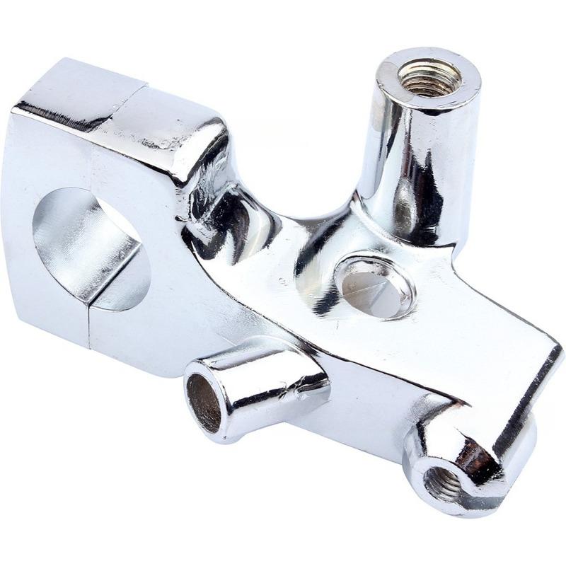 

1inch 25mm Motorcycle Clutch Lever Mount Holder for Honda Shadow VT600 750 1100 1300 VF Silver Aluminum Alloy Fine