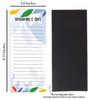 Inkdotpot Pack of 6 Funny Magnetic Dry Erase List For Fridge, Wipe Clean w  NoStain, Quick Notes Shopping & Grocery List Whiteboard for Fridge