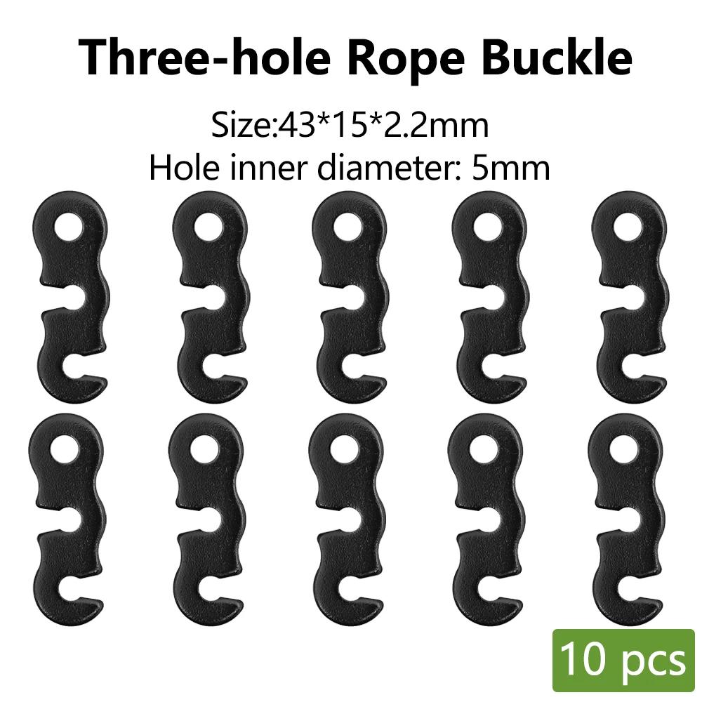 1/5/10pcs Adjustable Tent Rope Buckle Aluminum S-type Wind Cord Buckle Sturdy Rope Buckle for Outdoor Camping Tents Accessories