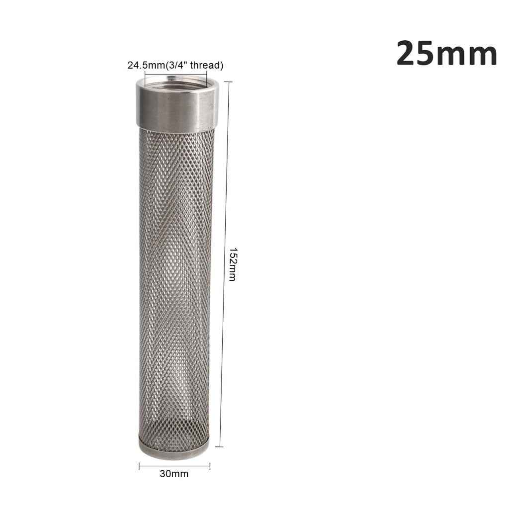 20/25/32/40/50/63mm 304 Stainless Steel Filter Screen Garden Agriculture Irrigation Pump Filter Aquarium Water Pipe Tube Filter