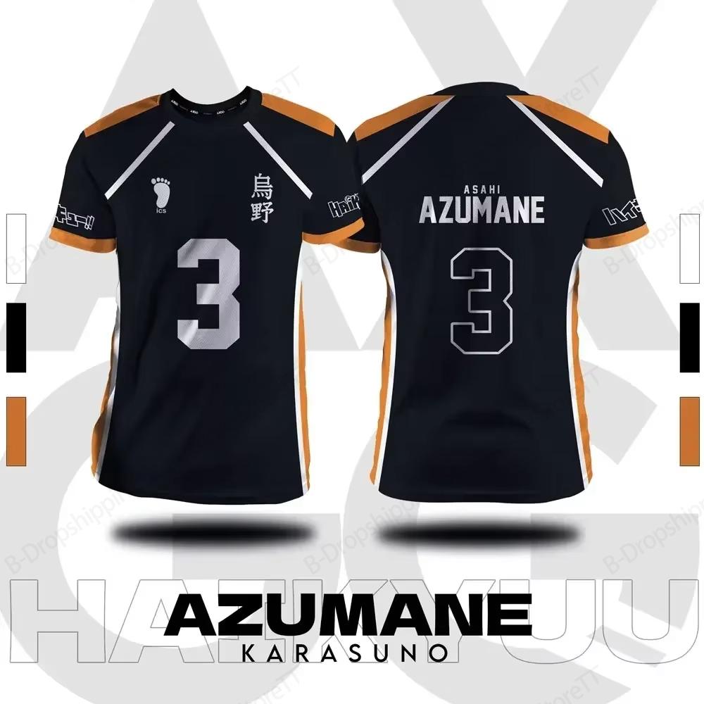 

Jersey Haikyuu Fukurodani Hinata Anime 3D Print T-shirt Men Women Fashion Plus Size Short Sleeve Tops Tees Sports Tshirt Kids XXS