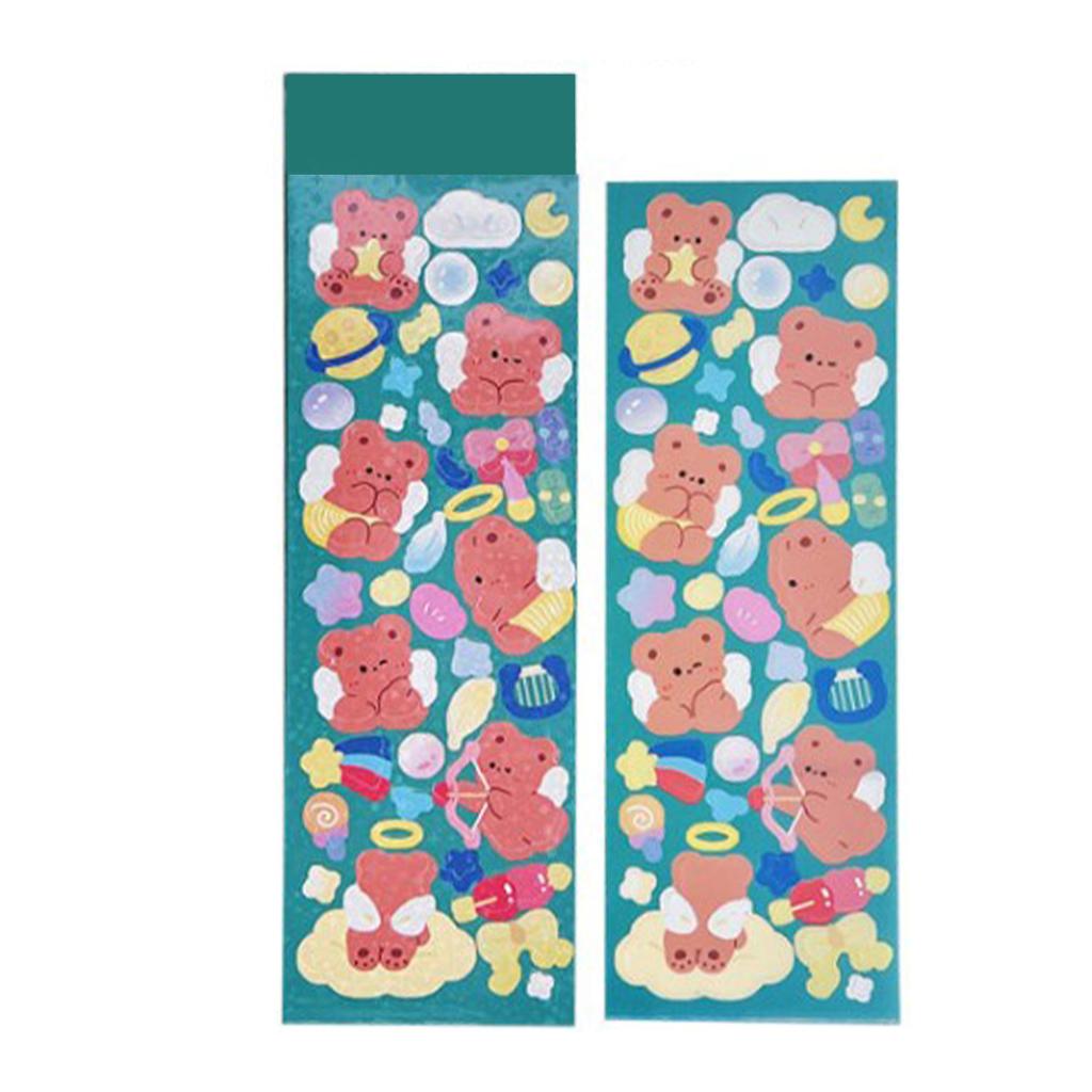 Kpop Photocard Sticker Decorative Cute Design Fun Scrapbooking Stickers for Phone Case Journaling