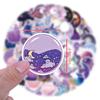 110 Purple Magic Moon Doodle Stickers Luggage DIY Waterproof Stickers Decorative Stickers