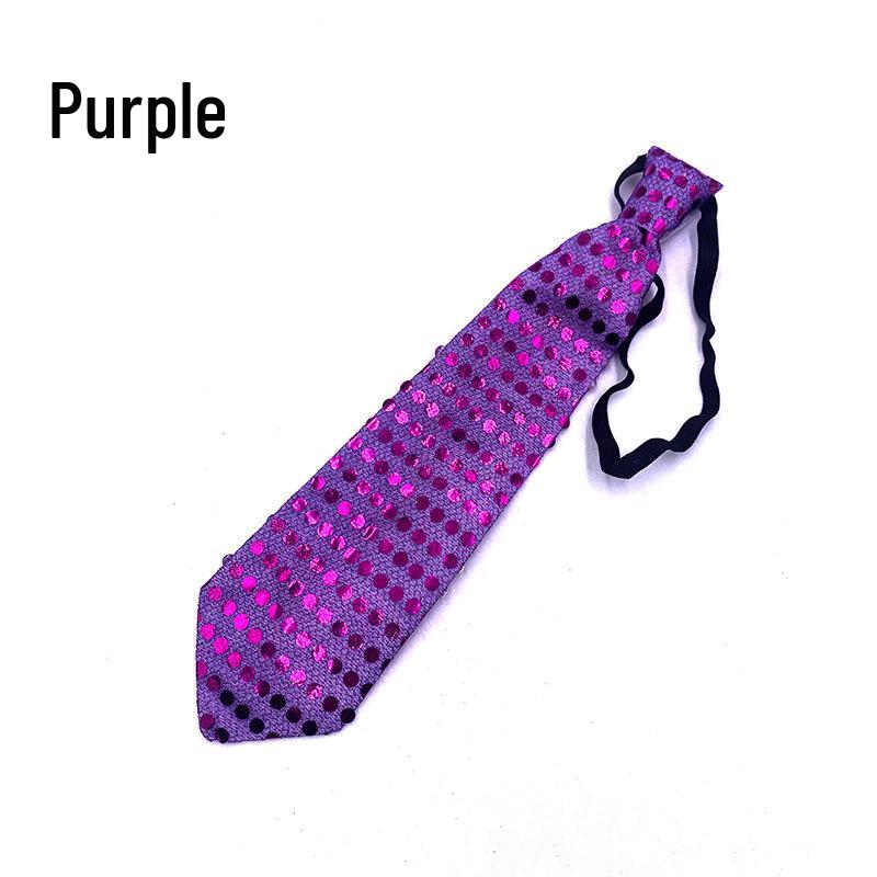 2047 LED Flashing Sequin Glow Tie for Concerts