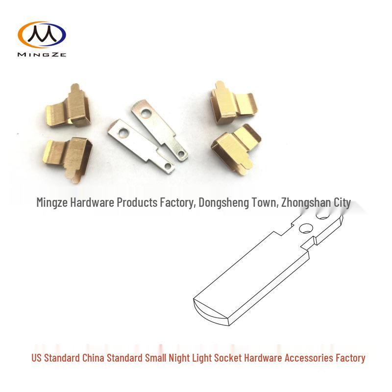 US to China Night Light Socket Adapter with Copper AC Plug Pins