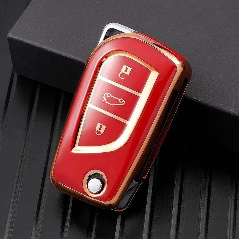 Pokrowiec Etui na Kluczyk Samochodowy TPU Uchwyt na Obudowę Kluczyka Do Toyota Auris Corolla Avensis Verso Yaris Aygo Scion Tc Im Camry Rav4
