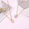Delicate Sturdy Acrylic Butterfly Drop Necklace Holiday Gifts Additioin for Her Elegant Everyday Jewelry Pieces