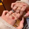 Zircon Butterfly Open Ring for Women, Light Luxury, Niche, High-end, Adjustable for The Index Finger, New Style Jewelry Accessory