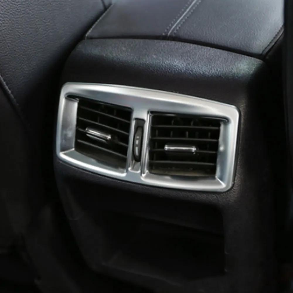 For Peugeot 3008 2014 2015 2016 Accessories Rear Air Vent Panel Cover Back Armrest AC Frame Decoration Sticker Interior Trim