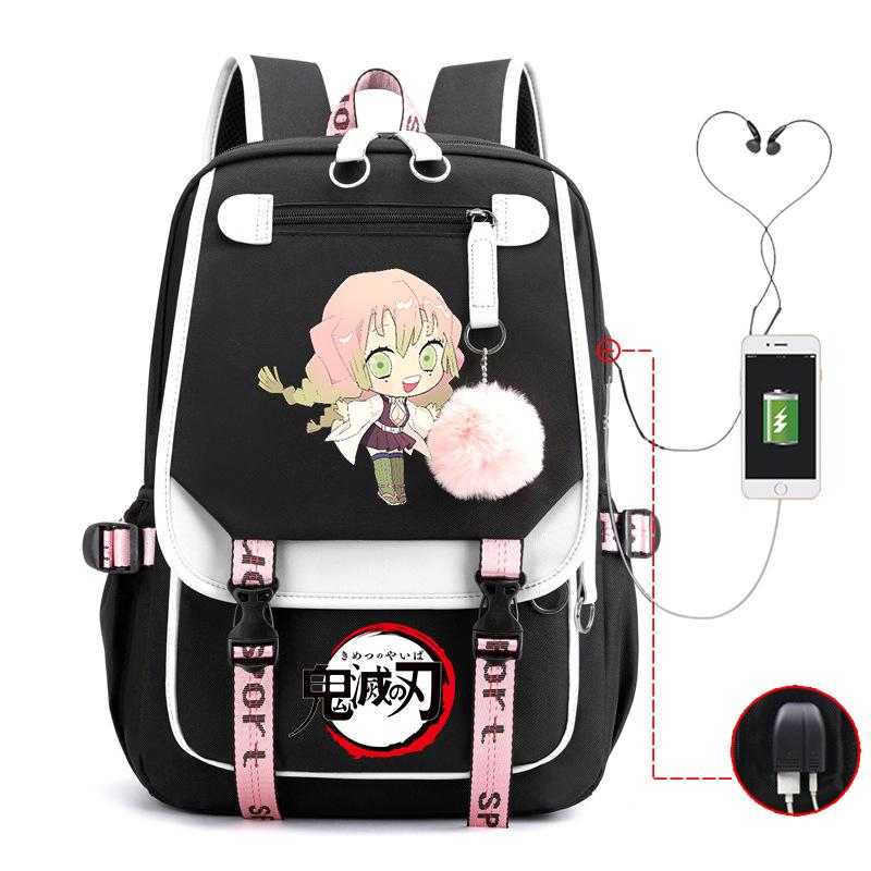 Demon slayer ghost extermination column student schoolbag junior high school student primary school student middle school student backpack