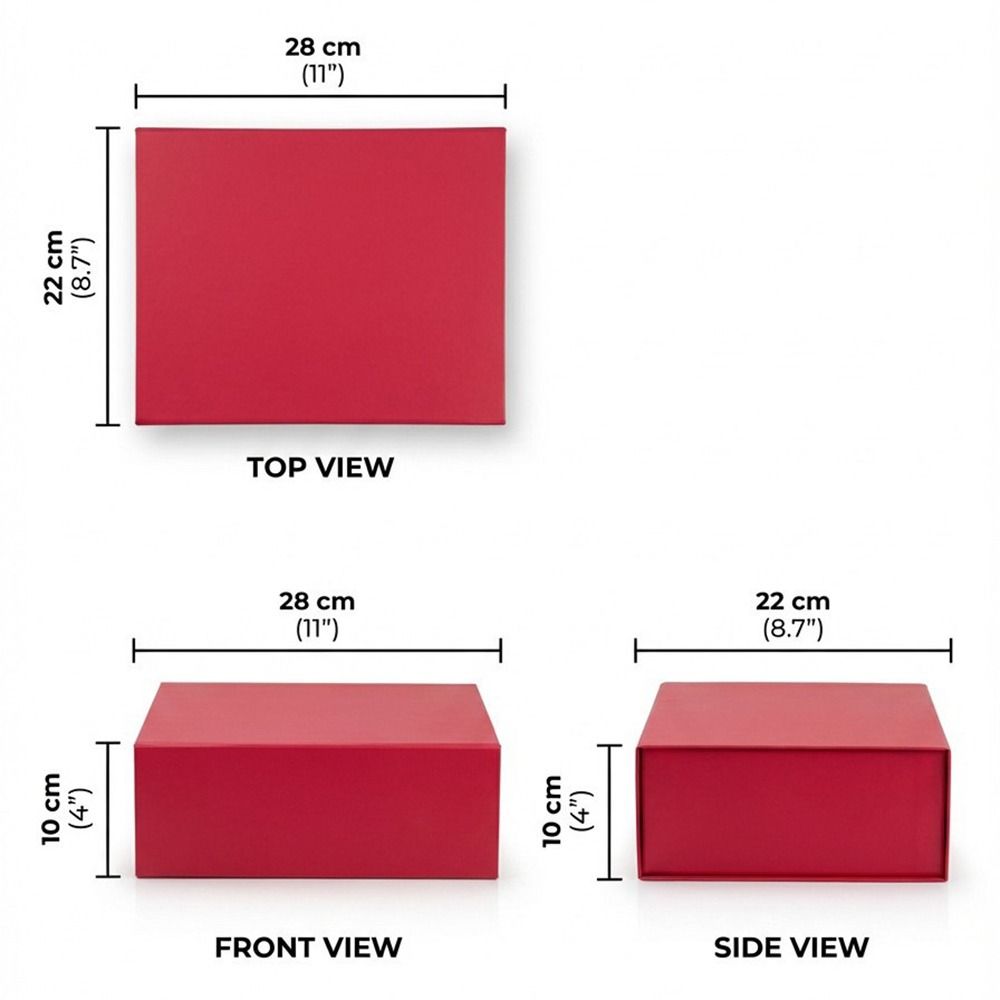 Large Size Empty Box Rectangle Jewelry Gift Box New Thicker Flowers Gift Box Mother's Day