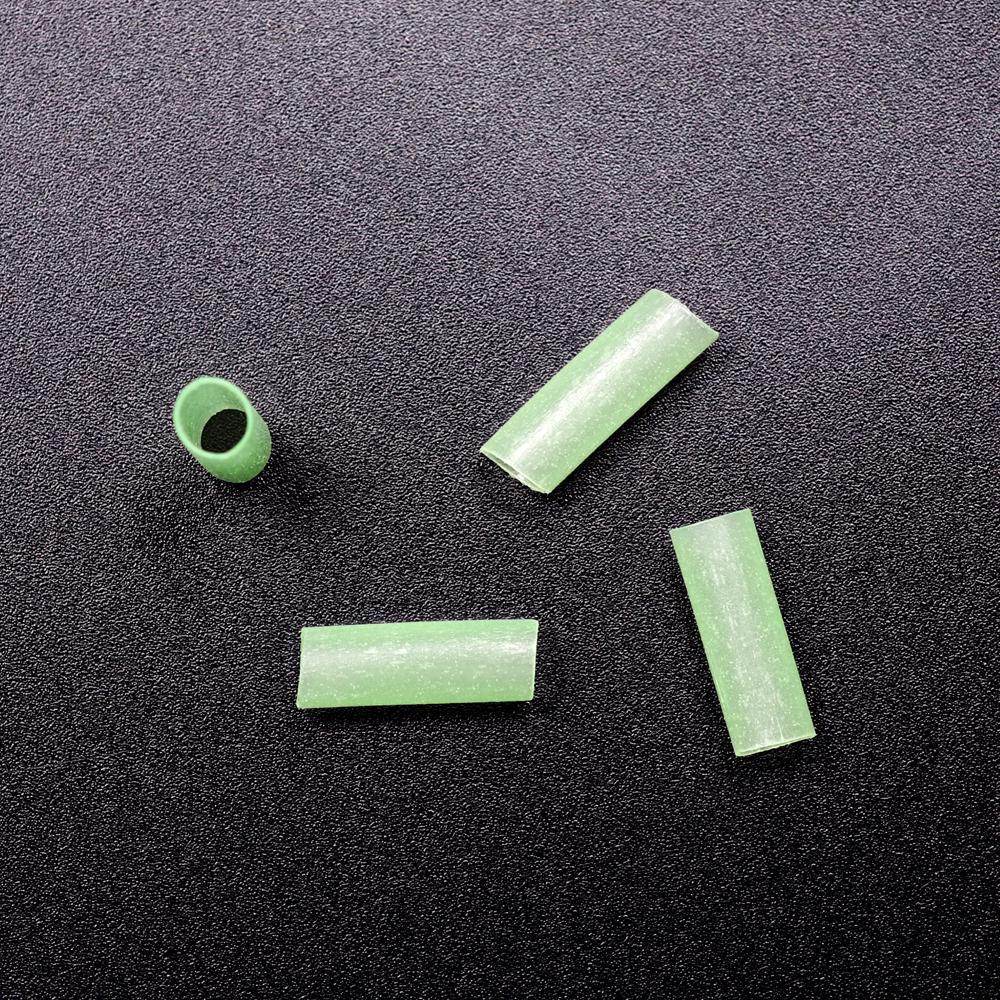 Bimoo 50PCS Pre-Cut Glowing Shrink Tube for Fishing Rig Assist Jig Hook Protecting Cover Luminous Lure DIY