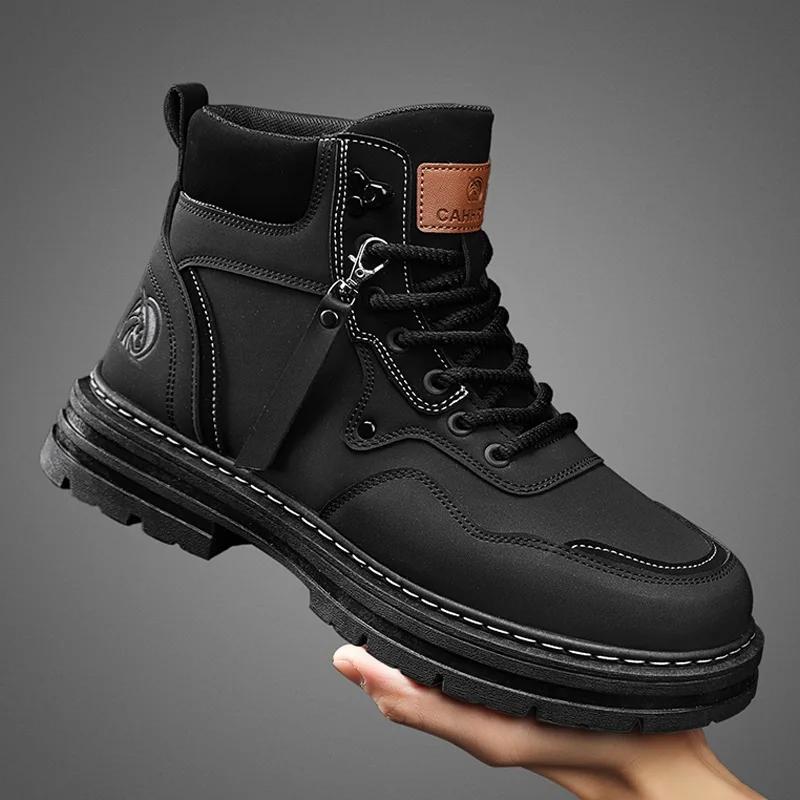 Discounted Classic Men's Shoes 2024 Spring and Autumn High Top Versatile Casual Shoes Outdoor Thick soled Running Sports Shoes