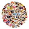 10/30/50pcs Cartoon One Piece Luffy Zoro Stickers Cool Anime Characters Graffiti Sticker Skateboard Helmet Phone Guitar Decals