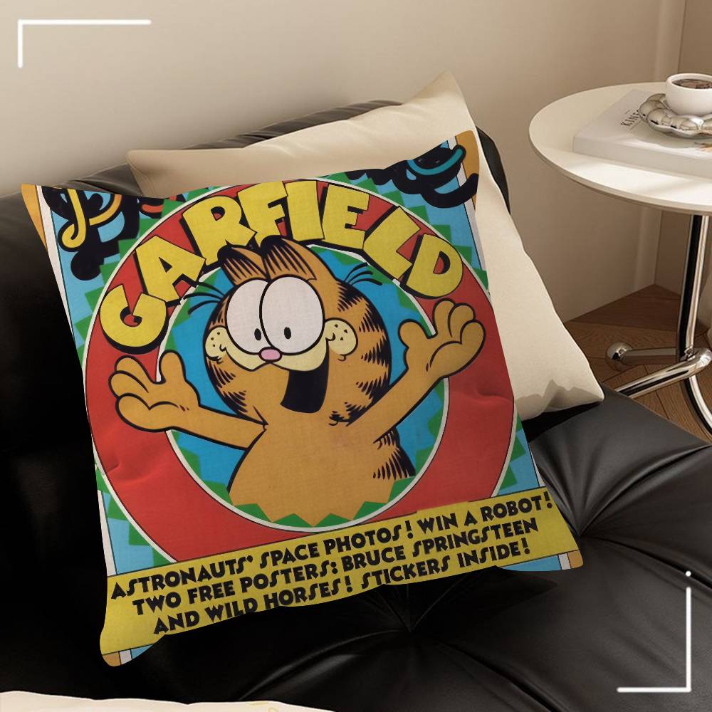 Federa per cuscino personalizzata con simpatico gatto anime G-GarfieldS-s, decorazione per camera da letto, festa per bambini, regalo di compleanno.