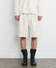 Keontempoleolieokauncheu Jacquard Linen Blend Double-Pleated Shorts [Cream]