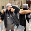Giacca Invernale da Donna Corta con Cappuccio Grande in Pelliccia, Antivento, Spessa e Calda, con Maniche Raglan