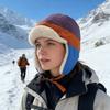 Warm Trapper Cap With Adjustable Strap And Insulated Padding For Cold Weather Sport Adventure Hiking Cycling Wear