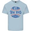 Just a Mom Who Loves Baseball Unisexs Light Cotton TShirt