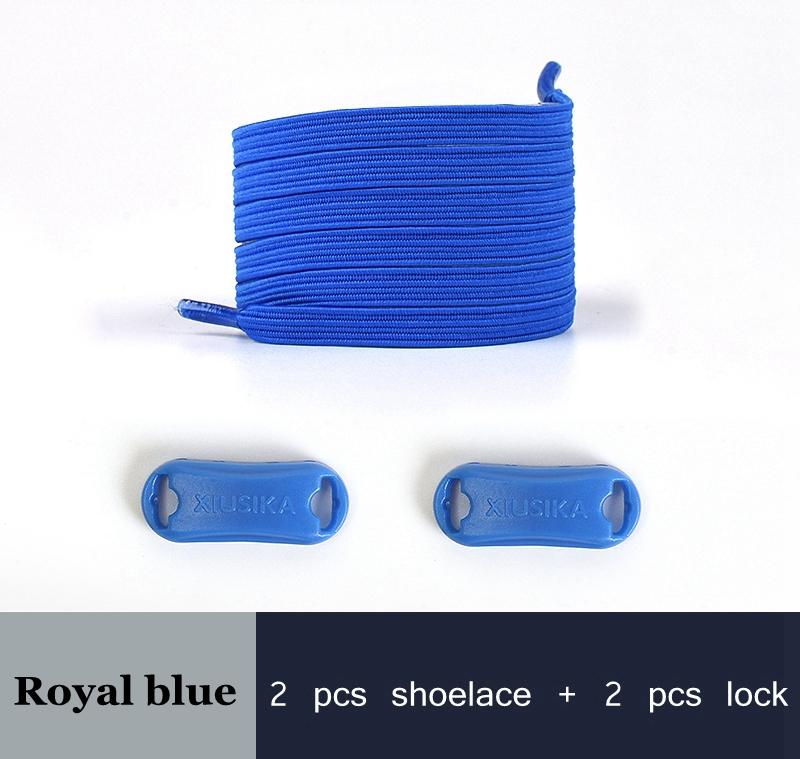 1 Pair No Tie Shoe Laces Elastic Laces for Sneakers Flat Shoelaces Without Ties Shoelace with Lock for Kids Adult Shoestrings