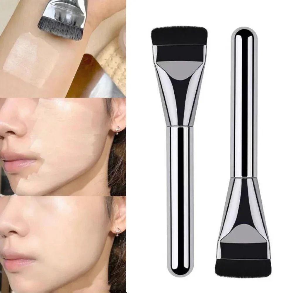 Korean Flat Head Ultra-thin Concealer Brush Korean Foundation Brush  Makeup Facial Mask