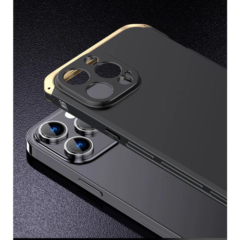 Aluminum Metal Rugged Frame Armor for IPhone 15 Pro MAX Bumper Case Luxury for IPhone 14 13 12 11 Pro Shockproof Matte PC Protector Cover