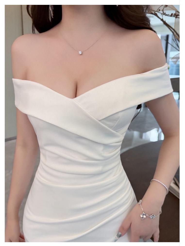 2026 Elegant One-Shoulder Evening Gown: Slimming, Bodycon, Long Banquet Dress