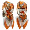 90cm Mode Seiden-Vierkantschal für Damen Haarband Weiches Halstuch Vintage Hijab Blumenmuster Kopftuch Damen Pashmina Bandana