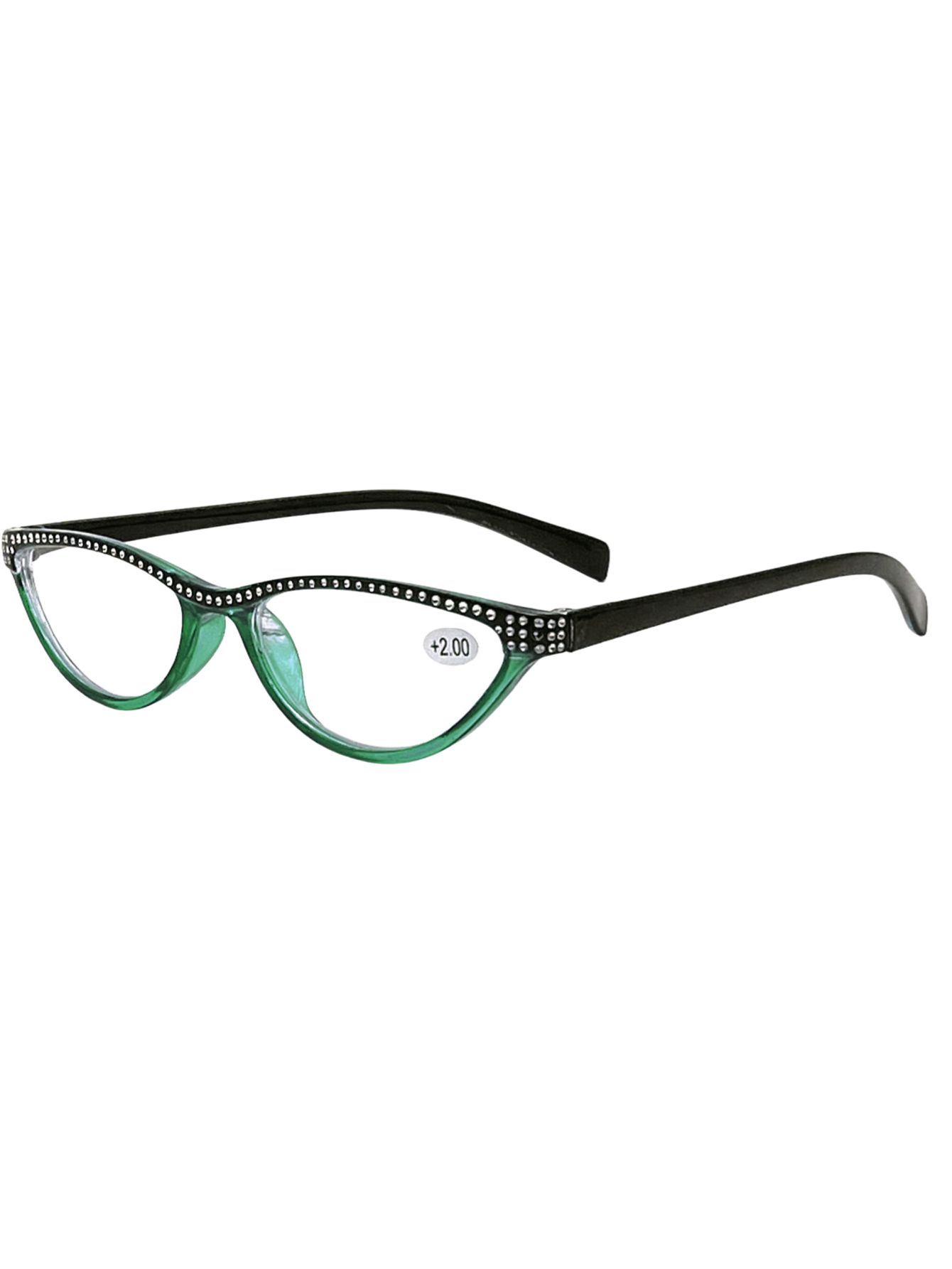 

New fashion studded cat eye reading glasses for middle aged women HD vision stylish accessory 1