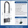 Smart Waterproof Outdoor Fingerprint Padlock: Rust-Proof, Anti-Theft, Password-Protected for Door & Cabinet Security