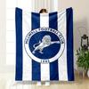 Millwall Football Club Lion Logo Design print blanket soft and cozy perfect for the living room bed sofa or a nap,gift