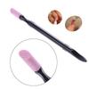 Double Headed Quartz Stone Nail File Scrubs Stone Cuticle Stick Manicure Grinding Rod Nails Trimmer Pusher Polishing Supplies