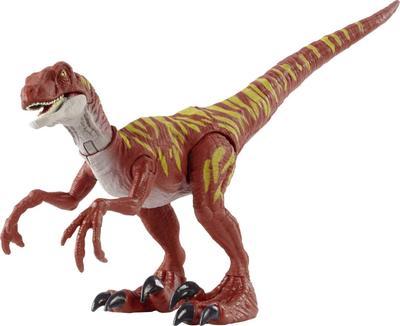 Mattel JURASSIC WORLD Real Mini Action Figure Velociraptor HBX31 Jump! [Total Length 20cm] [Dinosaur Toy] [Ages 4+]