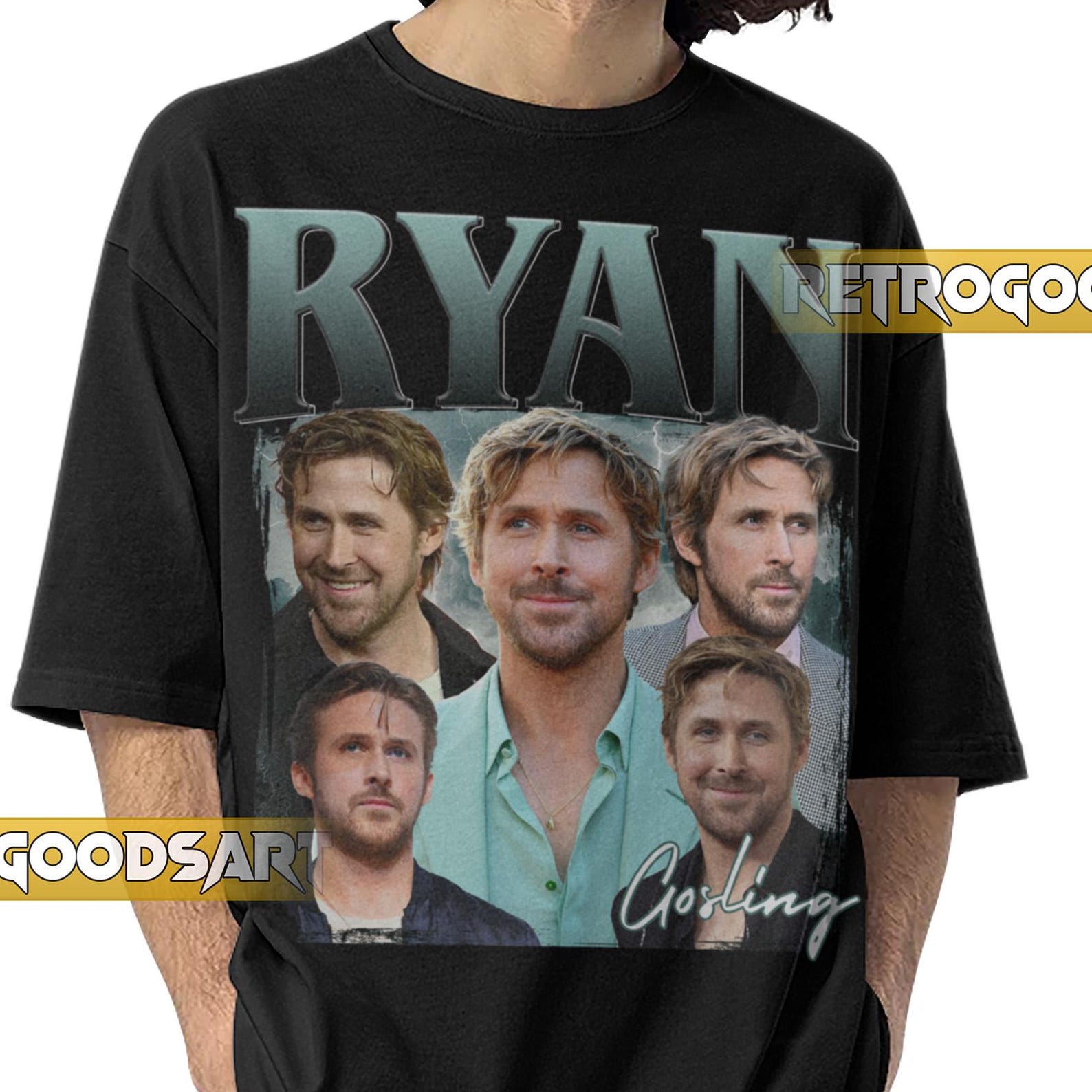 RYAN GOSLING RETRO Shirt / Ryan Thomas Gosling Vintage Band Tee / Ryan Gosling Homage Merch S