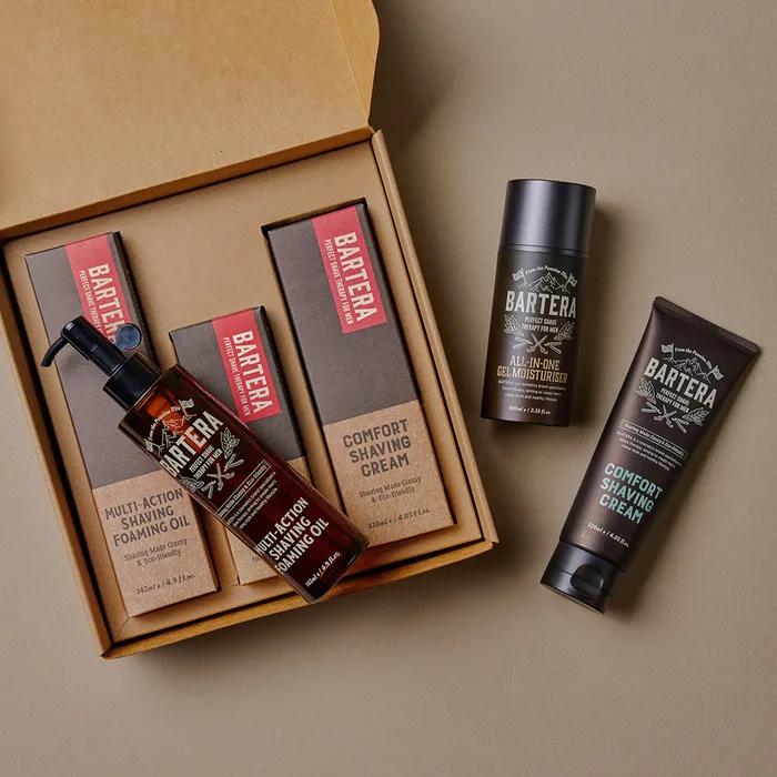Shaving Oil + Shaving Cream + All-in-one Gel Moisturizer 3-piece Set
